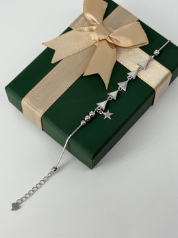 925 silver triangle's motive bracelet