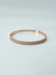 Triple-Layer Diamond-Cut Bangle | 925 Sterling Silver | by Rajasi silver